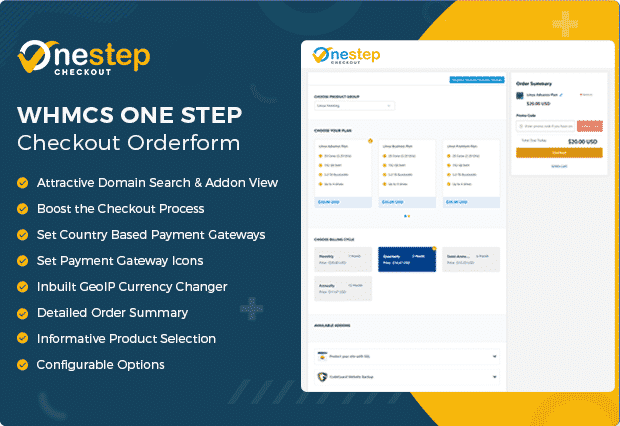 WHMCS OrderForm Template | OnePage Checkout - 20% Off!